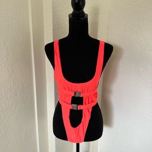 High Cut One Piece Swimsuit